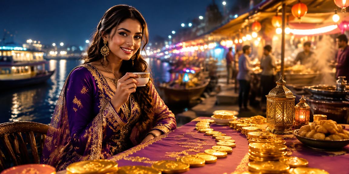 ঢাকায় ঈদ উৎসবে তিন পাত্তি গেমের বিশেষ অফার উপভোগ করছেন একজন ব্যবহারকারী
